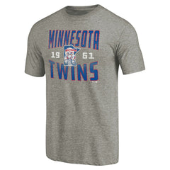 Minnesota Twins Cooperstown Collection Antique Stack Tri-Blend T-Shirt - MLB T-shirts