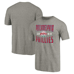 Philadelphia Phillies Cooperstown Collection Antique Stack Tri-Blend T-Shirt - MLB T-shirts