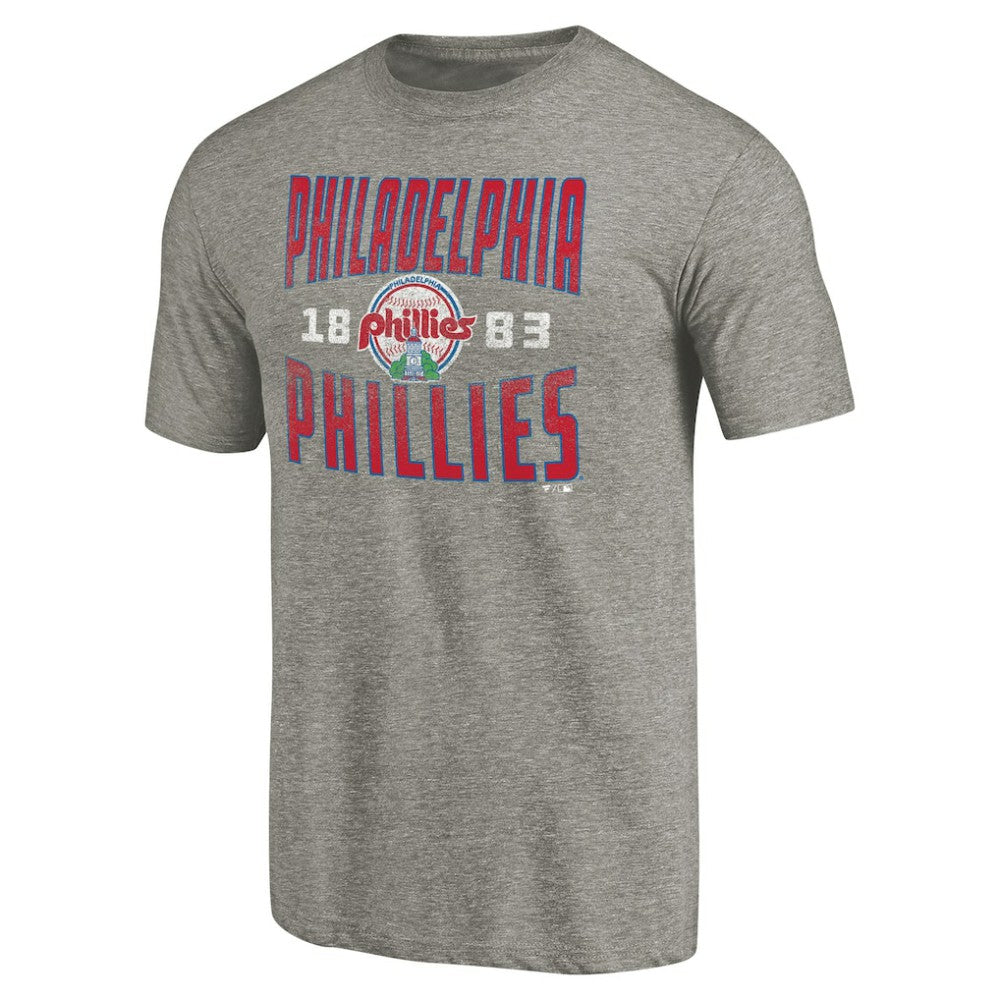 Philadelphia Phillies Cooperstown Collection Antique Stack Tri-Blend T-Shirt - MLB T-shirts