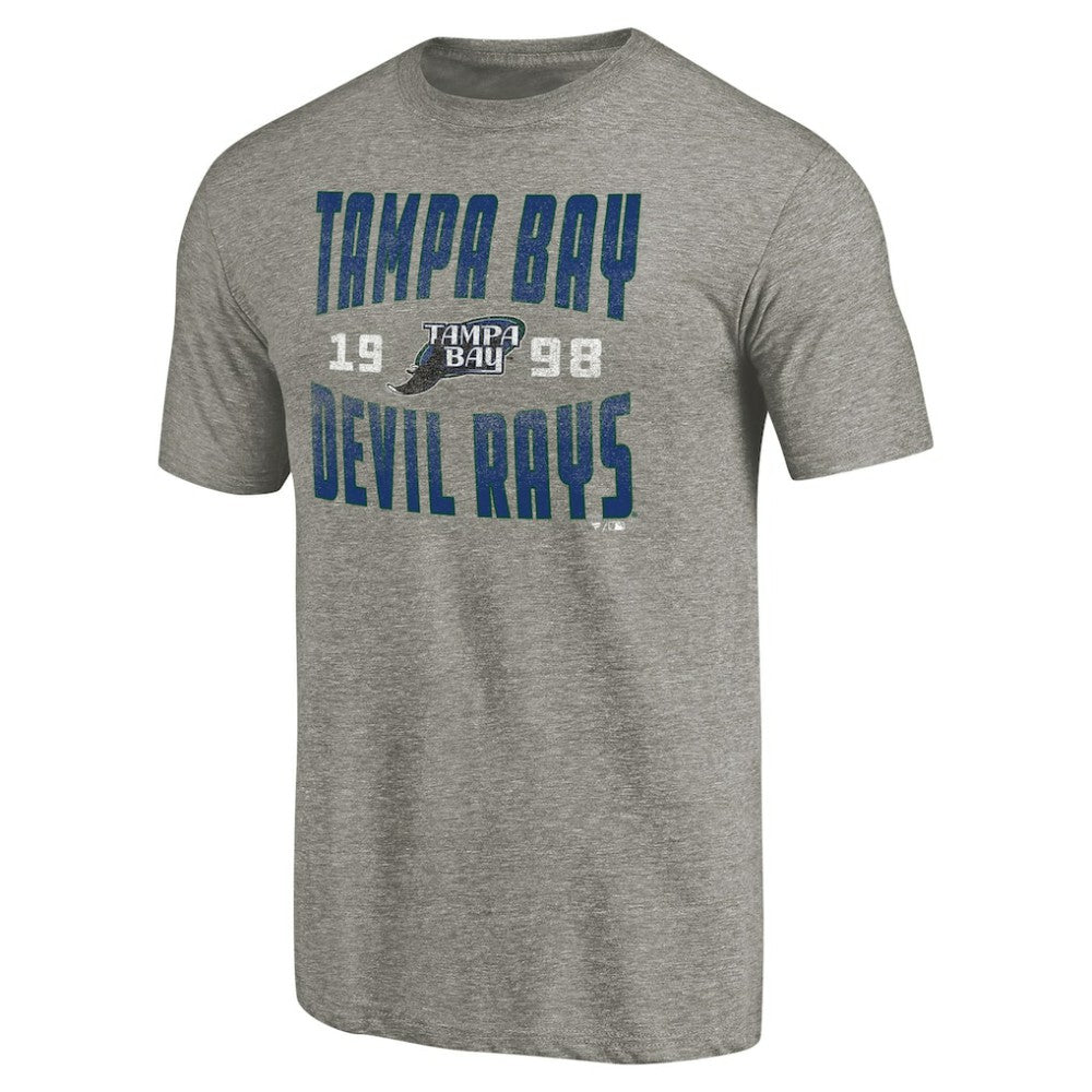 Tampa Bay Rays Cooperstown Collection Antique Stack Tri-Blend T-Shirt - MLB T-shirts
