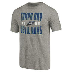 Tampa Bay Rays Cooperstown Collection Antique Stack Tri-Blend T-Shirt - MLB T-shirts