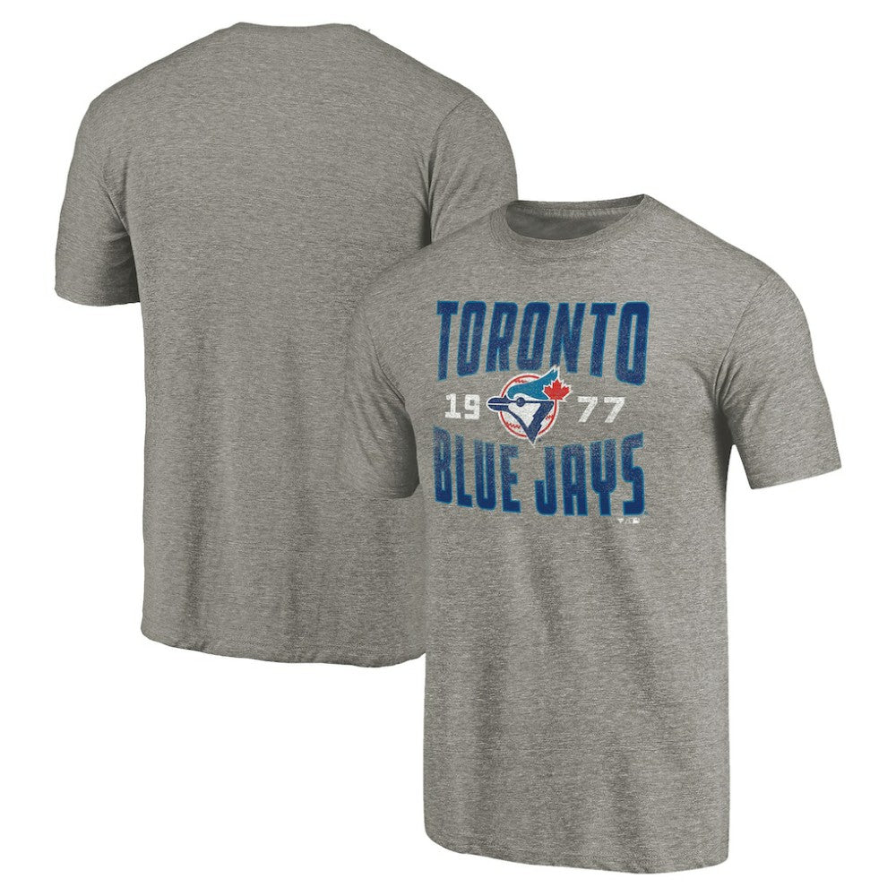 Toronto Blue Jays Cooperstown Collection Antique Stack Tri-Blend T-Shirt - MLB T-shirts