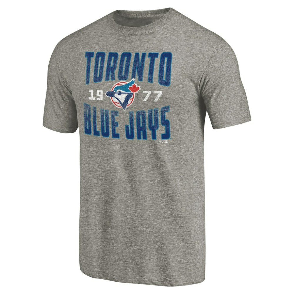 Toronto Blue Jays Cooperstown Collection Antique Stack Tri-Blend T-Shirt - MLB T-shirts