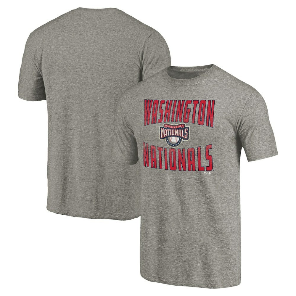 Washington Nationals Cooperstown Collection Antique Stack Tri-Blend T-Shirt - MLB T-shirts