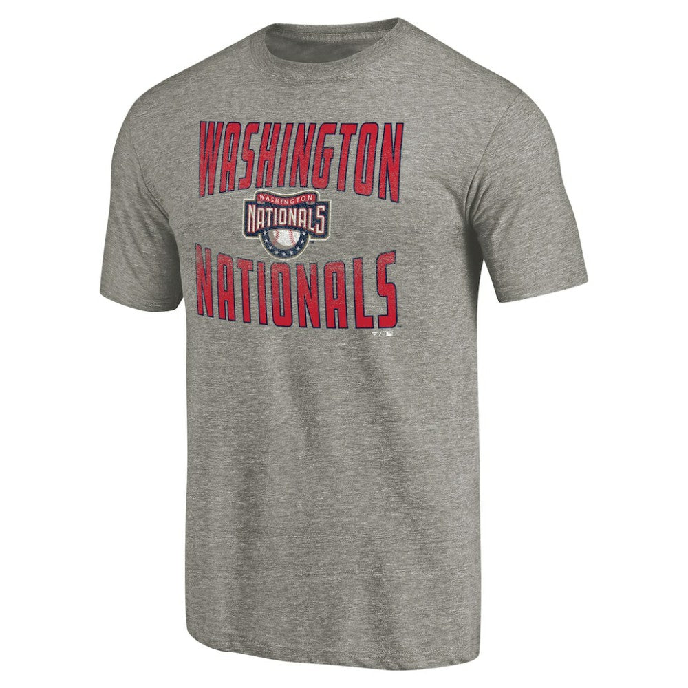 Washington Nationals Cooperstown Collection Antique Stack Tri-Blend T-Shirt - MLB T-shirts