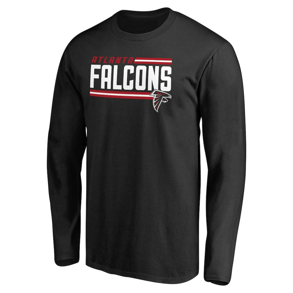Atlanta Falcons Iconic Collection On Side Stripe Long Sleeve T-Shirt | NFL Online