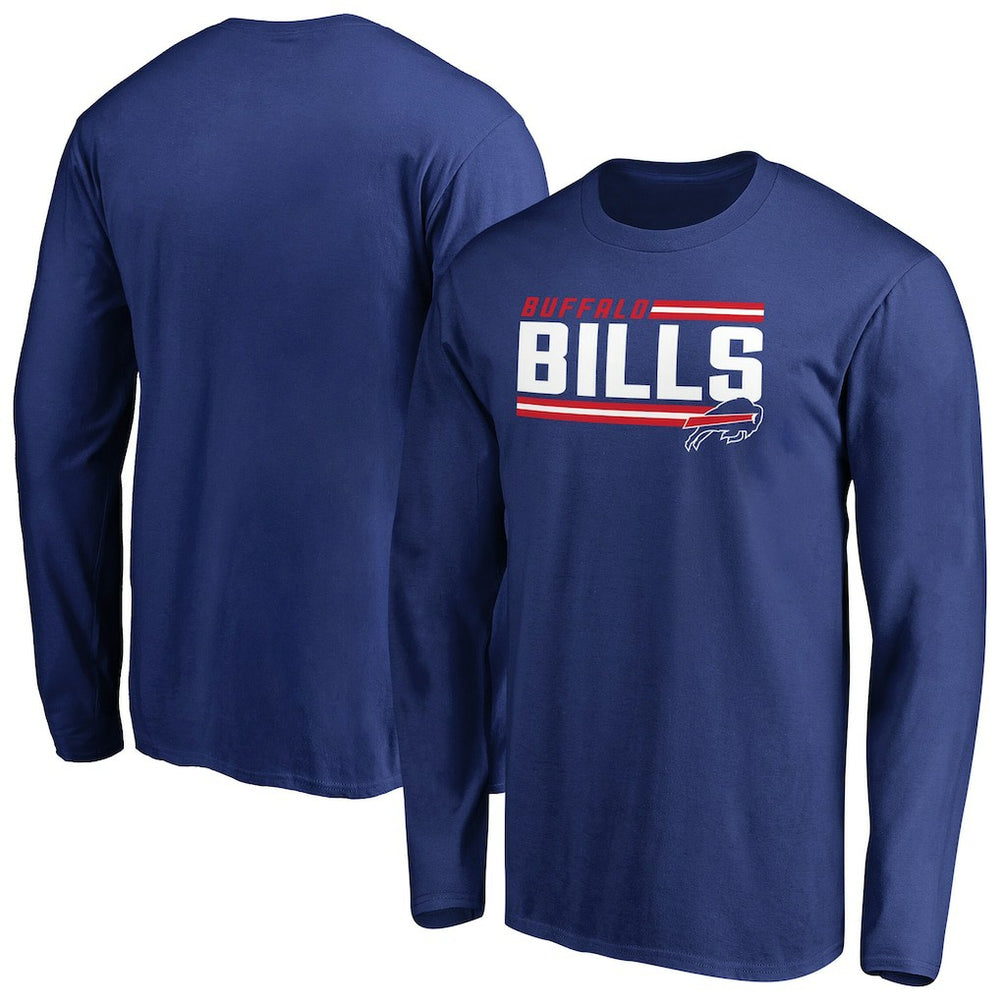 Buffalo Bills Iconic Collection On Side Stripe Long Sleeve T-Shirt | NFL Online