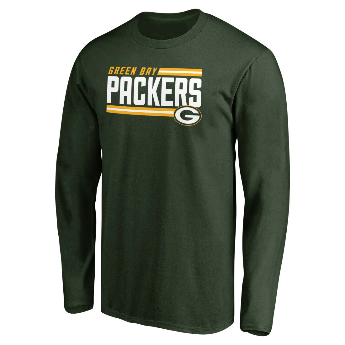 Green Bay Packers Iconic Collection On Side Stripe Long Sleeve T-Shirt | NFL Outlet