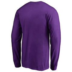 Minnesota Vikings Iconic Collection On Side Stripe Long Sleeve T-Shirt | NFL Hot