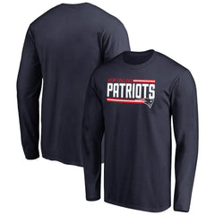 New England Patriots Iconic Collection On Side Stripe Long Sleeve T-Shirt | NFL US
