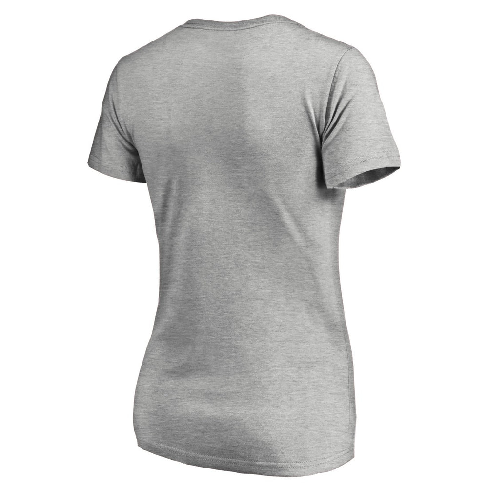 Seattle Seahawks Women's Iconic Collection On Side Stripe V-Neck T-Shirt | NFL New