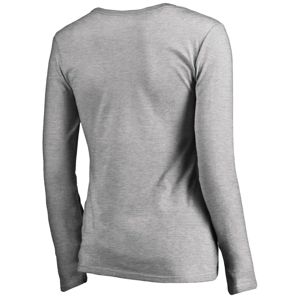 Minnesota Vikings Women's Iconic Collection On Side Stripe Long Sleeve V-Neck T-Shirt | NFL Online