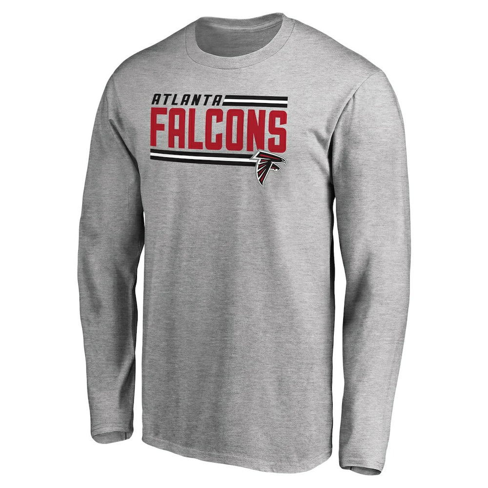 Atlanta Falcons Iconic Collection On Side Stripe Long Sleeve T-Shirt | NFL Outlet