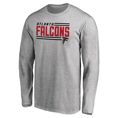 Atlanta Falcons Iconic Collection On Side Stripe Long Sleeve T-Shirt | NFL Outlet