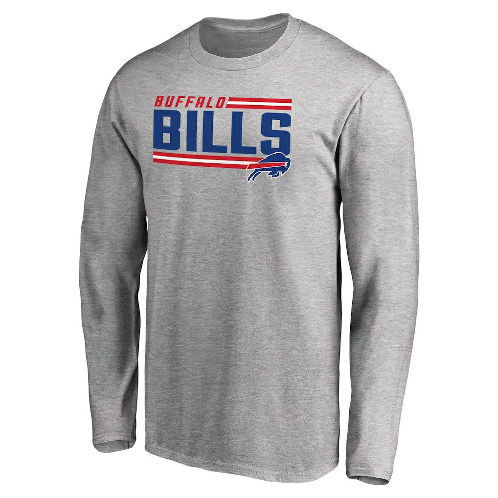 Buffalo Bills Iconic Collection On Side Stripe Long Sleeve T-Shirt | NFL Online