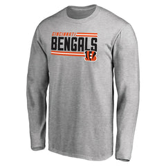 Cincinnati Bengals Iconic Collection On Side Stripe Long Sleeve T-Shirt | NFL On sale