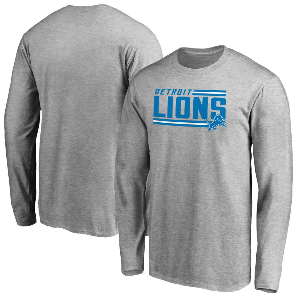 Detroit Lions Iconic Collection On Side Stripe Long Sleeve T-Shirt | NFL Sale