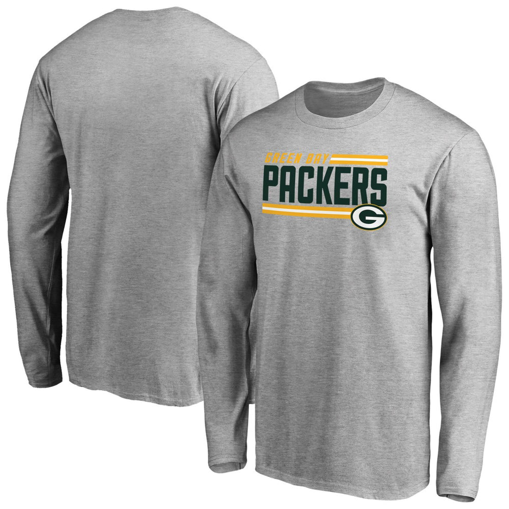 Green Bay Packers Iconic Collection On Side Stripe Long Sleeve T-Shirt | NFL Sale