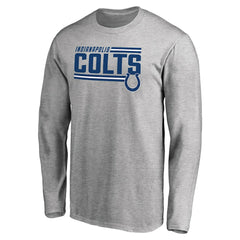Indianapolis Colts Iconic Collection On Side Stripe Long Sleeve T-Shirt | NFL New