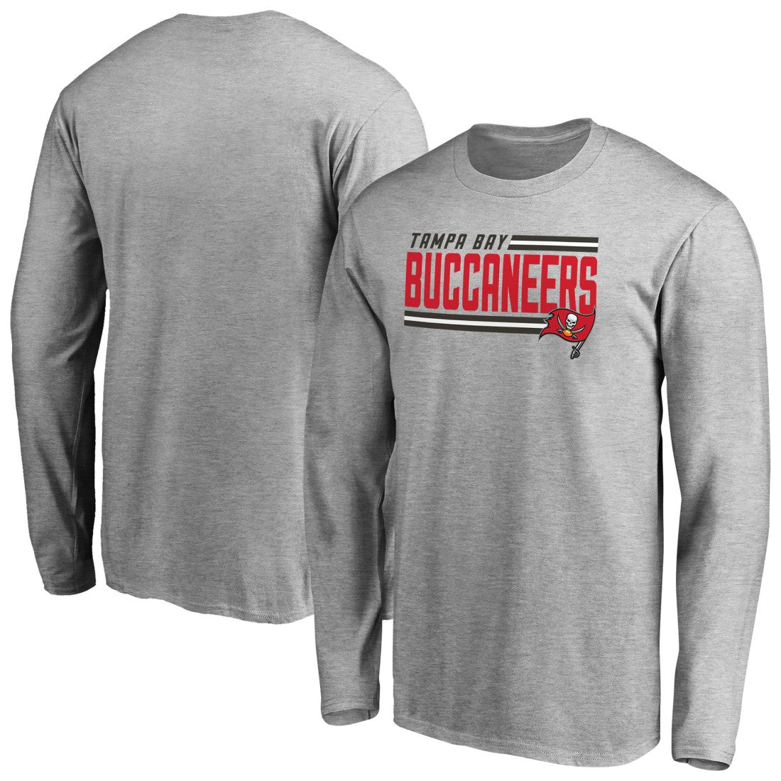Tampa Bay Buccaneers Iconic Collection On Side Stripe Long Sleeve T-Shirt | NFL Sale
