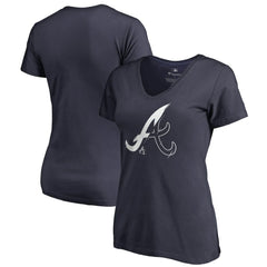 Atlanta Braves Women's X-Ray V-Neck T-Shirt - MLB T-shirts