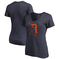 Detroit Tigers Women's X-Ray V-Neck T-Shirt - MLB T-shirts