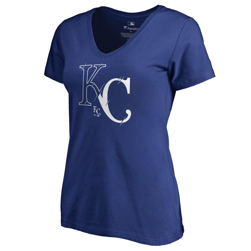 Kansas City Royals Women's X-Ray V-Neck T-Shirt - MLB T-shirts