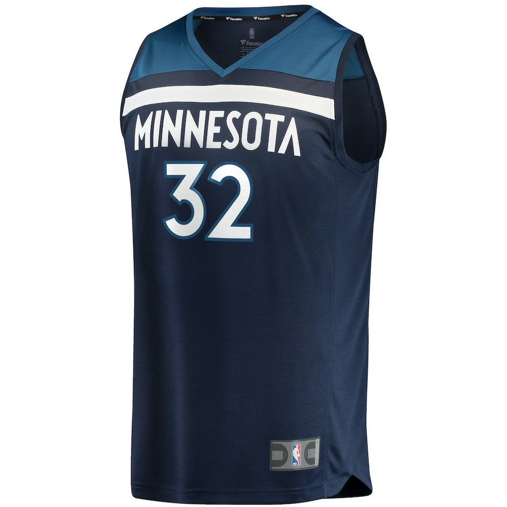Icon Edition Karl-Anthony Towns Minnesota Timberwolves Fast Break Replica Player Jersey Navy | NBA