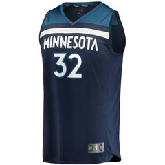 Icon Edition Karl-Anthony Towns Minnesota Timberwolves Fast Break Replica Player Jersey Navy | NBA