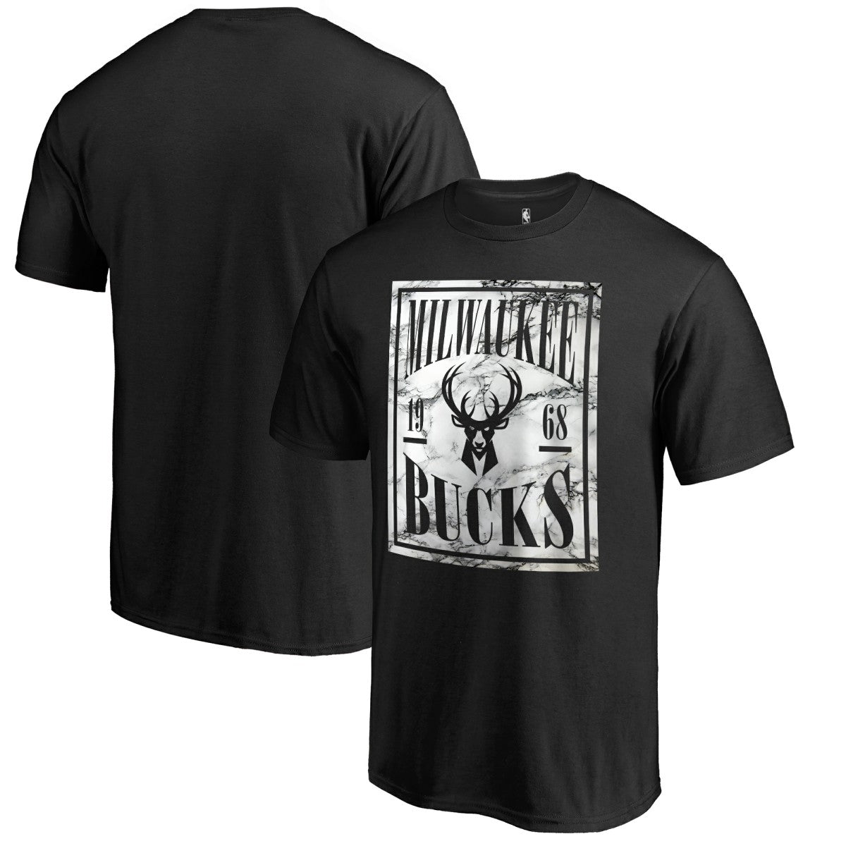 Milwaukee Bucks Black Court Vision T-Shirt shop | NBA