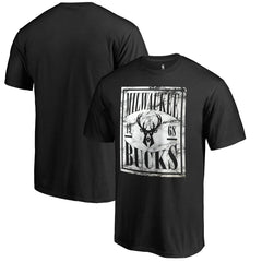 Milwaukee Bucks Black Court Vision T-Shirt shop | NBA