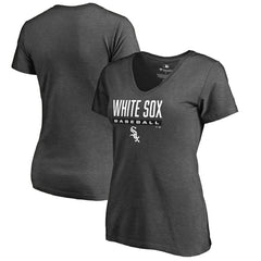 Chicago White Sox Women's Win Stripe V-Neck T-Shirt - MLB T-shirts