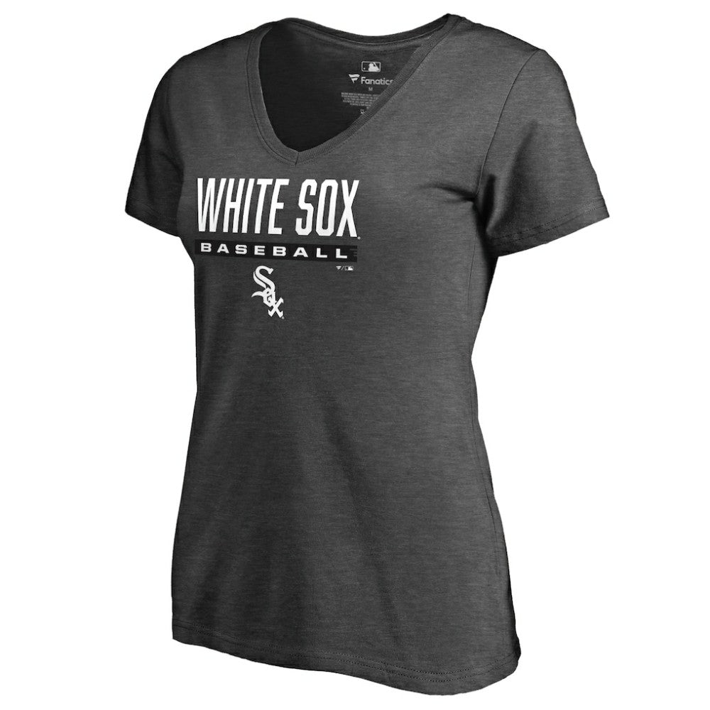 Chicago White Sox Women's Win Stripe V-Neck T-Shirt - MLB T-shirts