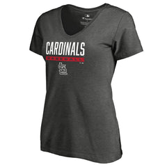 St. Louis Cardinals Women's Win Stripe V-Neck T-Shirt - MLB T-shirts