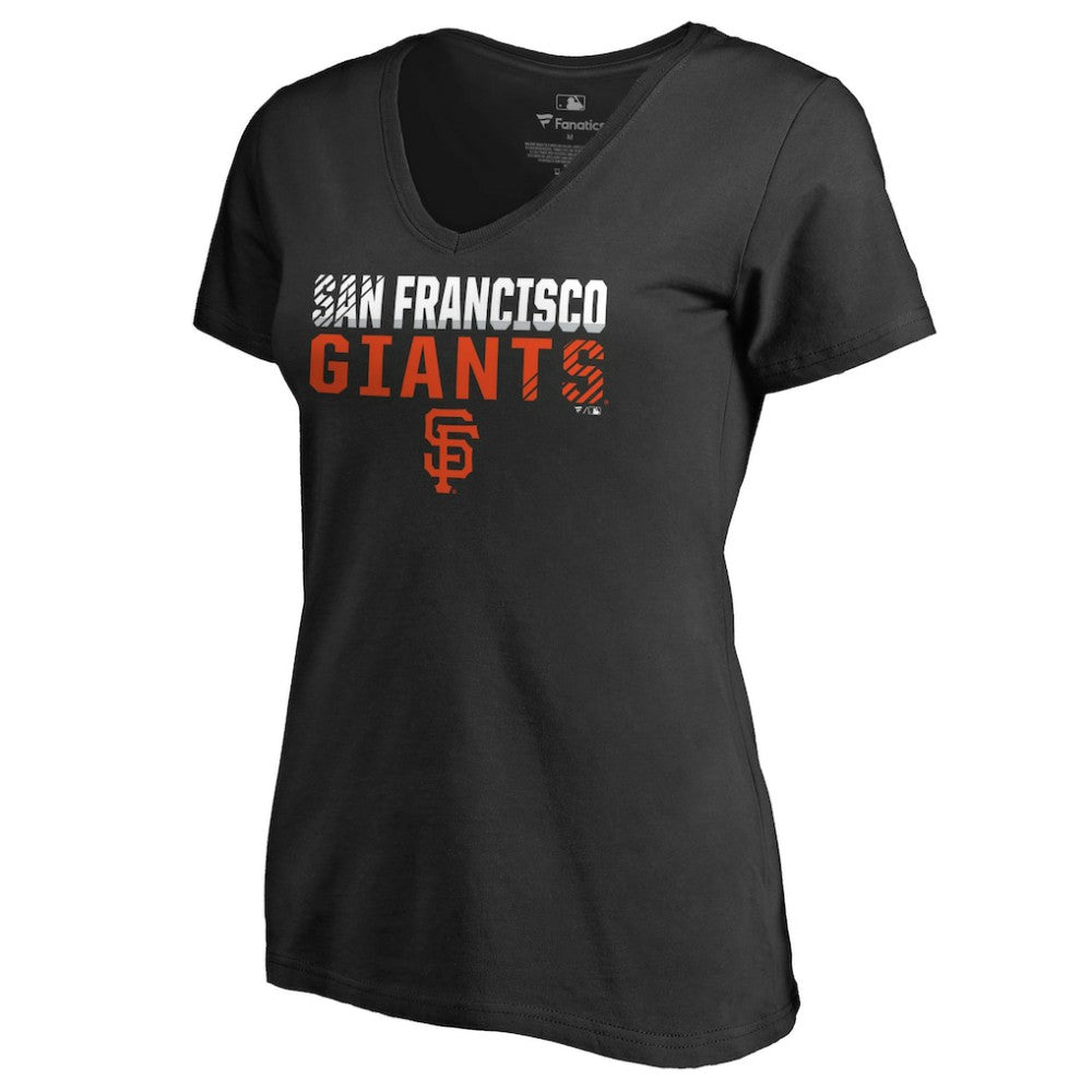 San Francisco Giants Women's Fade Out V-Neck T-Shirt - MLB T-shirts