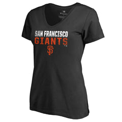 San Francisco Giants Women's Fade Out V-Neck T-Shirt - MLB T-shirts