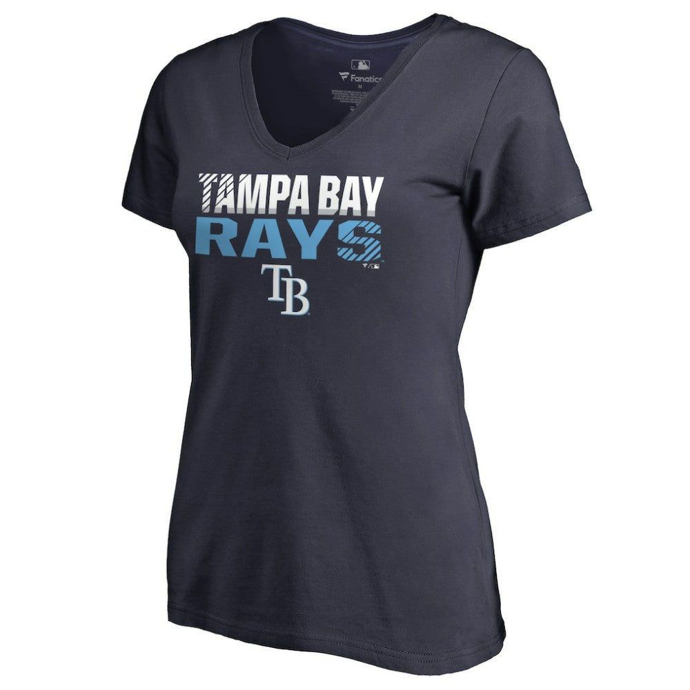 Tampa Bay Rays Women's Fade Out V-Neck T-Shirt - MLB T-shirts