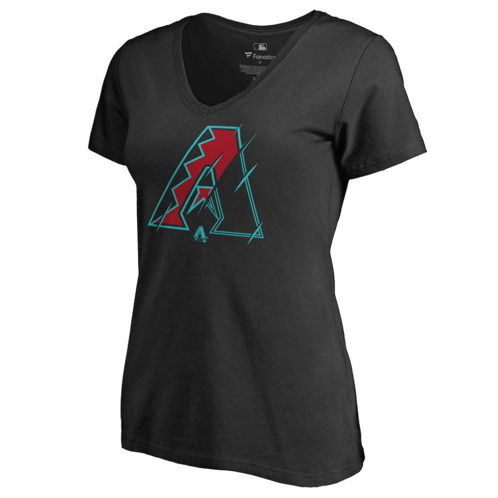 Arizona Diamondbacks Women's X-Ray V-Neck T-Shirt - MLB T-shirts