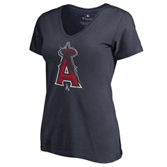 Los Angeles Angels Women's X-Ray V-Neck T-Shirt - MLB T-shirts