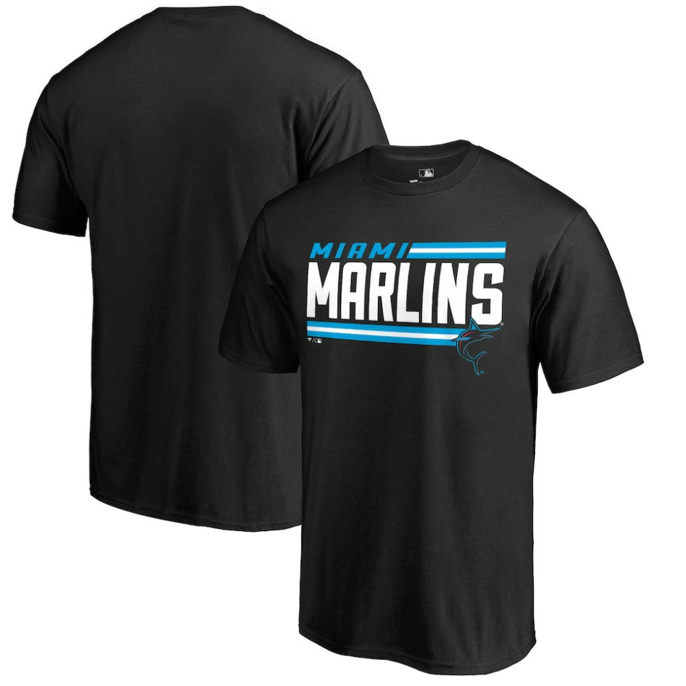 Miami Marlins Onside Stripe T-Shirt - MLB T-shirts