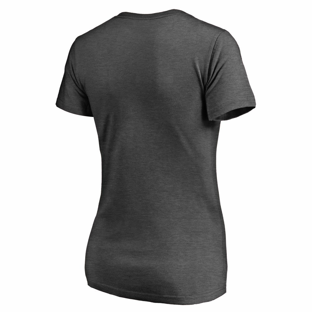 Los Angeles Angels Women's Charcoal Stack V-Neck T-Shirt - MLB T-shirts