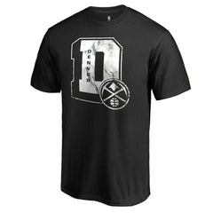 Black Denver Nuggets Letterman T-Shirt sale | NBA