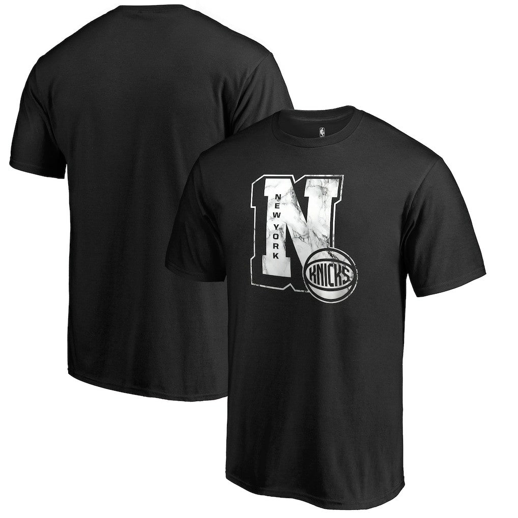 Black New York Knicks Letterman T-Shirt | NBA