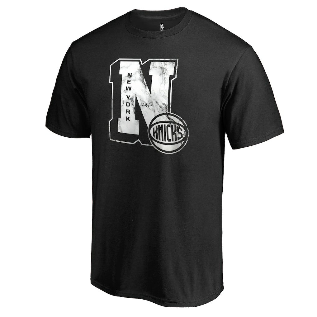 Black New York Knicks Letterman T-Shirt | NBA