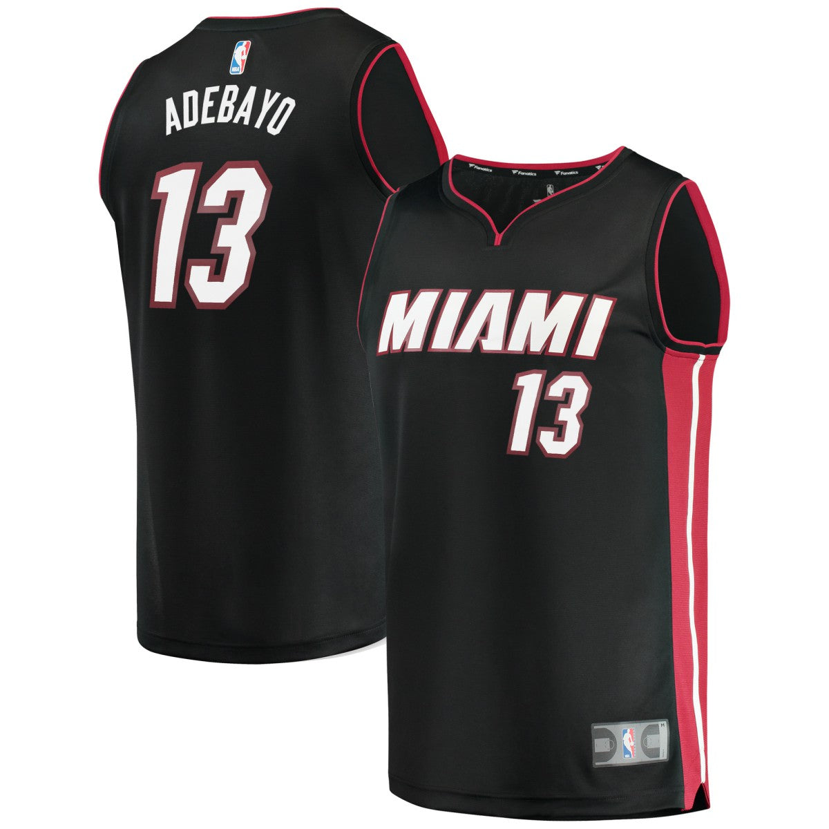 Black Bam Adebayo Miami Heat Fast Break Replica Player Jersey | NBA