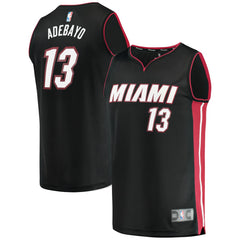 Black Bam Adebayo Miami Heat Fast Break Replica Player Jersey | NBA