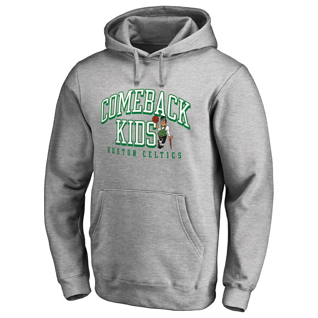 Heathered Gray Boston Celtics Comeback Kids Pullover Hoodie | NBA