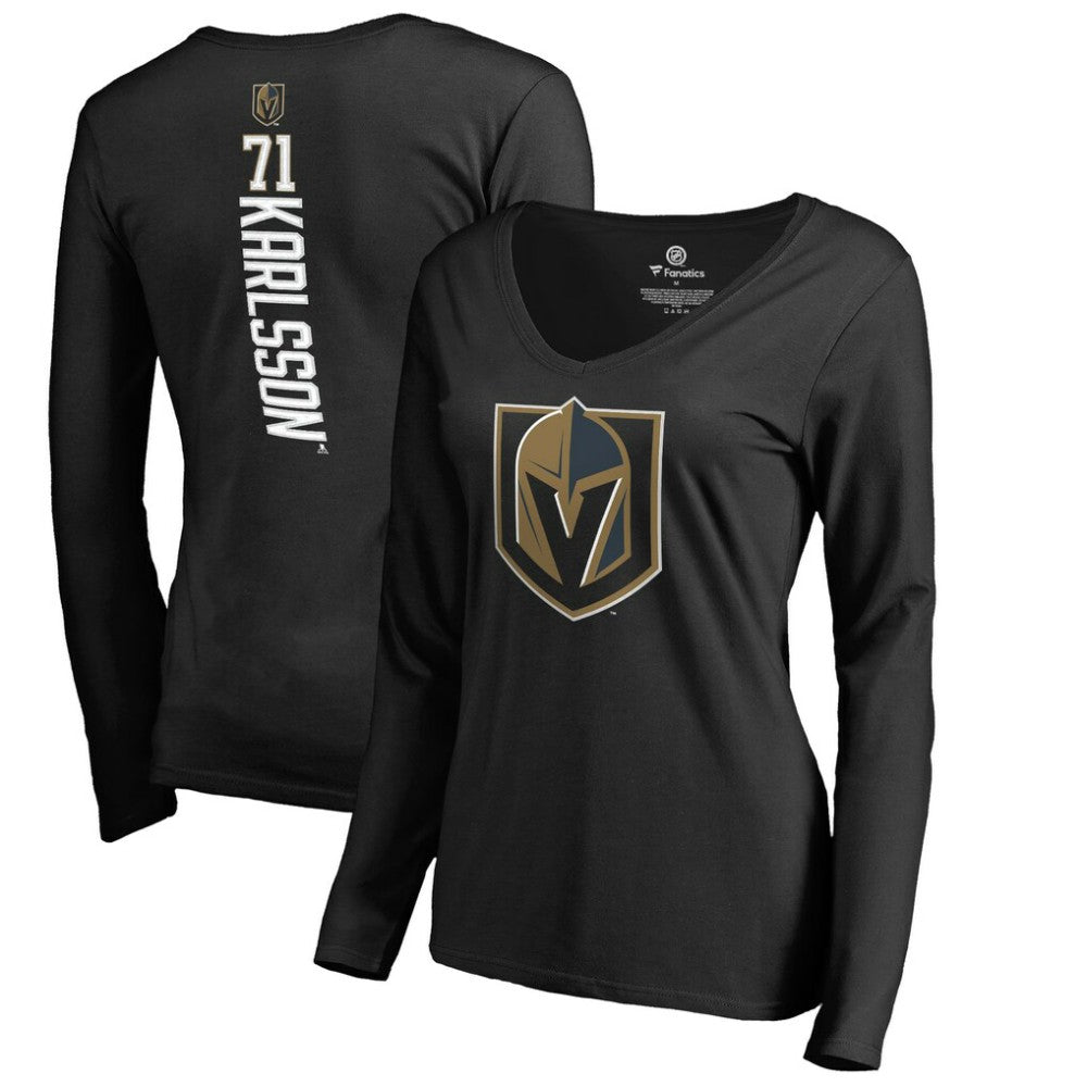 William Karlsson Vegas Golden Knights Women's Backer V-Neck Long Sleeve T-Shirt -  NHL T-shirts