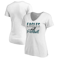 Philadelphia Eagles Women's Free Line V-Neck T-Shirt | NFL Sale