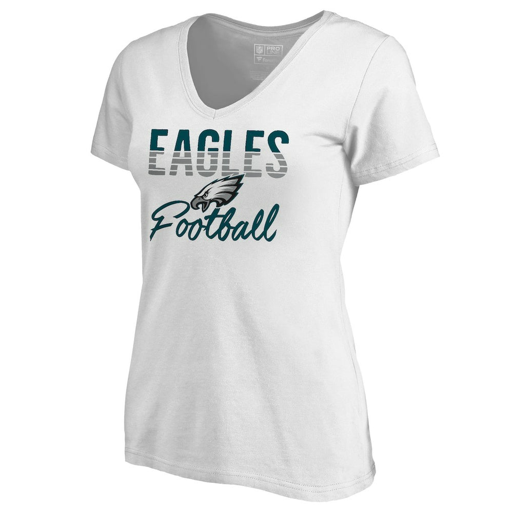 Philadelphia Eagles Women's Free Line V-Neck T-Shirt | NFL Sale